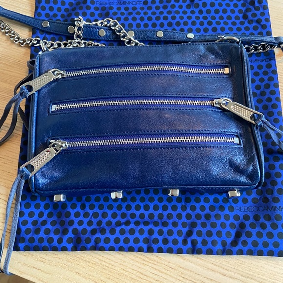 Rebecca Minkoff Blue Leather Crossbody Bag - Picture 7 of 13